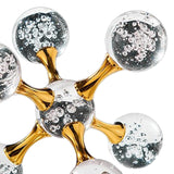 Maxbell Maxbell Bubble Sphere Figurine Art Crafts Tabletop Ornament for Fireplace Shelf Desk S