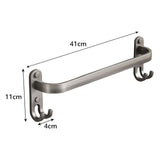Maxbell Maxbell 41cm Towel Rail Hand Towel Rack Accessory Practical Multifunctional Aluminum
