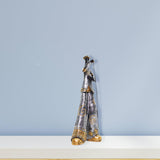 Maxbell Maxbell Resin Sculpture Shop Home Decor Cabinet Desk Figure Musician Statue Figurine Mic 14x7x28cm