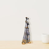Maxbell Maxbell Resin Sculpture Shop Home Decor Cabinet Desk Figure Musician Statue Figurine Mic 14x7x28cm