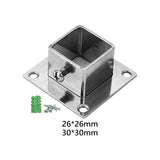 Maxbell Maxbell 5Pcs Square Post Flange Heavy Duty Support Floor Post Flange Fence Post Base Inner Dia 26mm