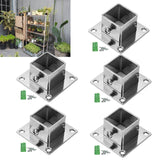 Maxbell Maxbell 5Pcs Square Post Flange Heavy Duty Support Floor Post Flange Fence Post Base Inner Dia 26mm