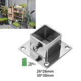 Maxbell Maxbell 5Pcs Square Post Flange Heavy Duty Support Floor Post Flange Fence Post Base Inner Dia 26mm