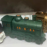 Maxbell Maxbell Retro Train Essential Oil Diffuser Humidifier UK Adapter Plug 300ml for Home green