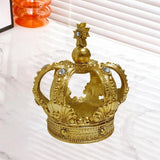 Maxbell Maxbell Resin Royal Crown Statue Figurine Versatile Handicraft for Home Office Decor Golden