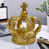 Maxbell Maxbell Resin Royal Crown Statue Figurine Versatile Handicraft for Home Office Decor Golden