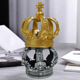 Maxbell Maxbell Resin Royal Crown Statue Figurine Versatile Handicraft for Home Office Decor Golden