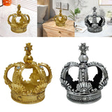 Maxbell Maxbell Resin Royal Crown Statue Figurine Versatile Handicraft for Home Office Decor Golden