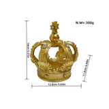 Maxbell Maxbell Resin Royal Crown Statue Figurine Versatile Handicraft for Home Office Decor Golden