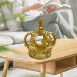 Maxbell Maxbell Resin Royal Crown Statue Figurine Versatile Handicraft for Home Office Decor Golden