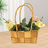 Maxbell Maxbell Rattan Woven Basket Party Favors Rattan Flower Basket for Garden Beach Decor