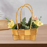 Maxbell Maxbell Rattan Woven Basket Party Favors Rattan Flower Basket for Garden Beach Decor
