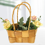 Maxbell Maxbell Rattan Woven Basket Party Favors Rattan Flower Basket for Garden Beach Decor