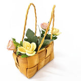Maxbell Maxbell Rattan Woven Basket Party Favors Rattan Flower Basket for Garden Beach Decor