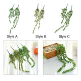 Maxbell Maxbell 2 Pieces Artificial Hanging Plants Fake String of Pearls for Bedroom Outdoor Style A