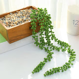 Maxbell Maxbell 2 Pieces Artificial Hanging Plants Fake String of Pearls for Bedroom Outdoor Style A
