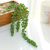 Maxbell Maxbell 2 Pieces Artificial Hanging Plants Fake String of Pearls for Bedroom Outdoor Style A