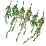 Maxbell Maxbell 2 Pieces Artificial Hanging Plants Fake String of Pearls for Bedroom Outdoor Style A