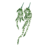 Maxbell Maxbell 2 Pieces Artificial Hanging Plants Fake String of Pearls for Bedroom Outdoor Style A