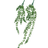 Maxbell Maxbell 2 Pieces Artificial Hanging Plants Fake String of Pearls for Bedroom Outdoor Style A
