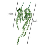 Maxbell Maxbell 2 Pieces Artificial Hanging Plants Fake String of Pearls for Bedroom Outdoor Style A