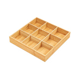 Maxbell Maxbell Bamboo Fruit Tray Party Appetizer Platter for Restaurant Kitchen Dining Room 30.5x30.5x5cm