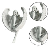 Maxbell Maxbell Angel Statue Hand Carved Centerpieces Angel Sculpture for Porch Yard Desktop