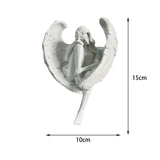 Maxbell Maxbell Angel Statue Hand Carved Centerpieces Angel Sculpture for Porch Yard Desktop