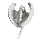 Maxbell Maxbell Angel Statue Hand Carved Centerpieces Angel Sculpture for Porch Yard Desktop
