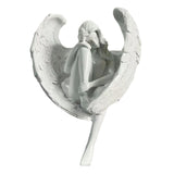 Maxbell Maxbell Angel Statue Hand Carved Centerpieces Angel Sculpture for Porch Yard Desktop
