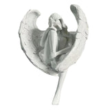 Maxbell Maxbell Angel Statue Hand Carved Centerpieces Angel Sculpture for Porch Yard Desktop