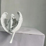 Maxbell Maxbell Angel Statue Hand Carved Centerpieces Angel Sculpture for Porch Yard Desktop