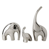 Maxbell Maxbell 3 Pieces Family Elephants Figurines Ceramic Statue for Bedroom Cabinet Office