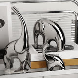 Maxbell Maxbell 3 Pieces Family Elephants Figurines Ceramic Statue for Bedroom Cabinet Office
