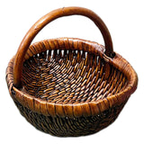 Maxbell Maxbell Handwoven Fruit Basket Rustic Decor Food Basket for Kitchen Restaurant Table Coffee
