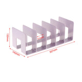 Maxbell Maxbell Acrylic Desk Organizer Five Frame Compact Book Stand for Study Room Table Bookshelf Violet