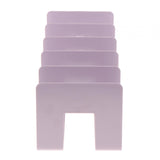 Maxbell Maxbell Acrylic Desk Organizer Five Frame Compact Book Stand for Study Room Table Bookshelf Violet
