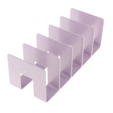 Maxbell Maxbell Acrylic Desk Organizer Five Frame Compact Book Stand for Study Room Table Bookshelf Violet