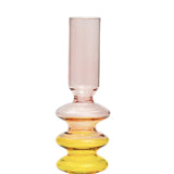 Glass Candle Holder Retro Candlesticks for Holiday Wedding Decoration style E