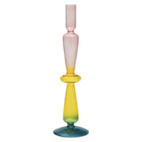 Glass Candle Holder Retro Candlesticks for Holiday Wedding Decoration style G