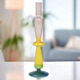 Glass Candle Holder Retro Candlesticks for Holiday Wedding Decoration style G