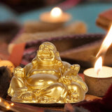 Maitreya Buddha Statue Resin Laughing Buddha for Party Housewarming Gift Gold