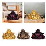 Maitreya Buddha Statue Resin Laughing Buddha for Party Housewarming Gift Gold