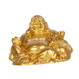 Maitreya Buddha Statue Resin Laughing Buddha for Party Housewarming Gift Gold