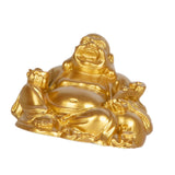 Maitreya Buddha Statue Resin Laughing Buddha for Party Housewarming Gift Gold