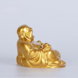 Maitreya Buddha Statue Resin Laughing Buddha for Party Housewarming Gift Gold