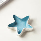 Maxbell Maxbell Small Jewelry Dish Home Decor Ceramic Craft for Bathroom Living Room Bedroom White