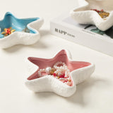 Maxbell Maxbell Small Jewelry Dish Home Decor Ceramic Craft for Bathroom Living Room Bedroom White