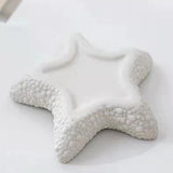 Maxbell Maxbell Small Jewelry Dish Home Decor Ceramic Craft for Bathroom Living Room Bedroom White