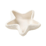 Maxbell Maxbell Small Jewelry Dish Home Decor Ceramic Craft for Bathroom Living Room Bedroom White